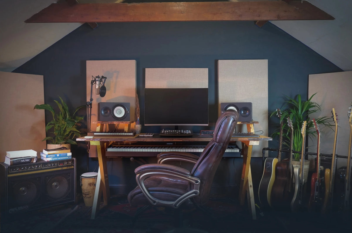 Homeward Sound acoustic treatment in a music studio